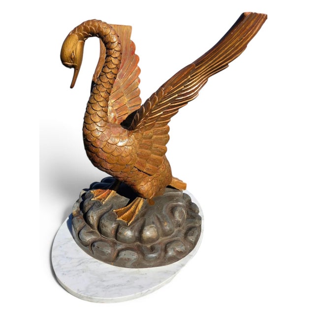 Handmade Italian, Beautiful Swan Center Table Decor. For Sale - Image 11 of 18