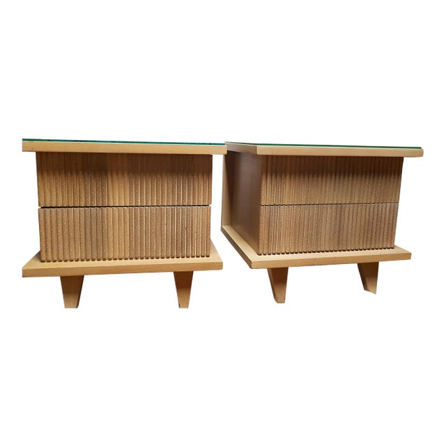 Mid-Century Bedside Nightstands - A Pair For Sale