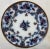 Antique Wedgwood Pearl-Ware Flow Blue Shannon Pattern Bread & Butter Plate From England - Circa 1850 For Sale - Image 10 of 10
