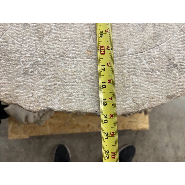 Stone Carrera Marble Pedestal For Sale - Image 7 of 16