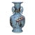 Chinese Light Blue Glazed Porcelain Vase With Famille Rose Antiques Motif For Sale