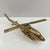 Vintage Brass Helicopter Sculpture, Mid Century Modern Aircraft Figurine, Solid Brass Helicopter Statue, Aviation Decor, Pilot Gift For Sale - Image 4 of 6