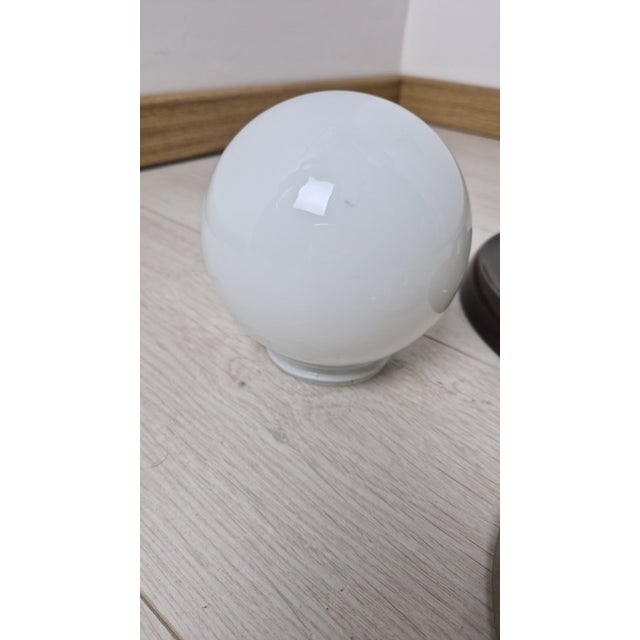 Achille Castiglioni Wall Lamp with Brown Light Ball by Achille and Piergiacomo Castiglioni for Arteluce, 1970s For Sale - Image 4 of 12