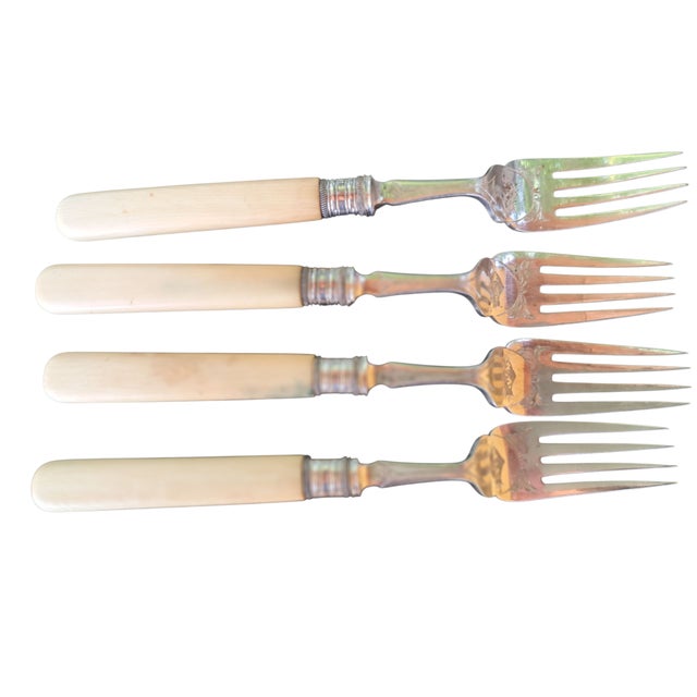 Antique Silver Plate Fish Knives and Forks from Lee & Wigfull, 1890s, Set of 8 For Sale - Image 5 of 11