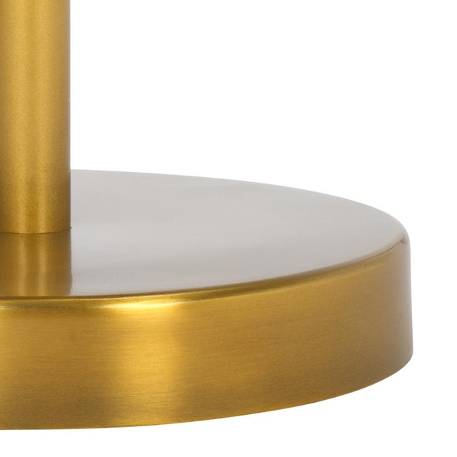 Early 21st Century Hentry Side Table in Gold / Mirror For Sale - Image 5 of 6
