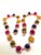 Bochic “Capri” Vintage Ruby & Sapphire Necklace Set In 18K Gold & Silver For Sale - Image 10 of 11