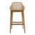 Outdoor Teak & Faux Rope Bar Stool For Sale In Los Angeles - Image 6 of 12