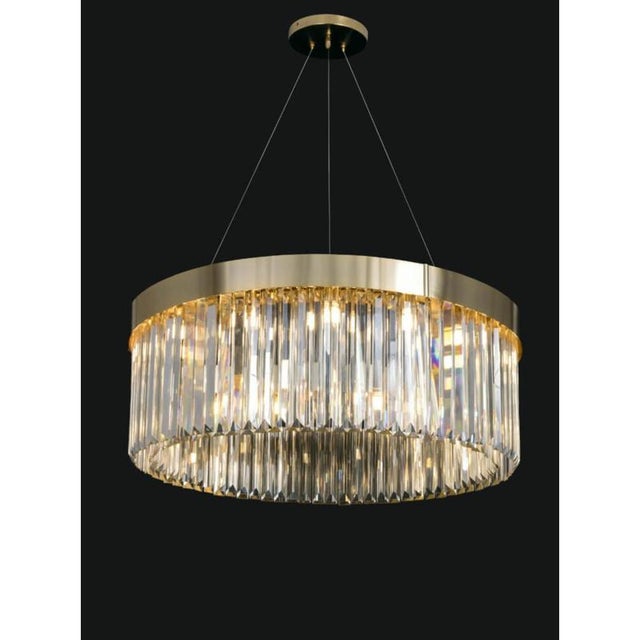 Collection Topazio Table Lamp in Metal and Crystal by Jago For Sale - Image 12 of 15