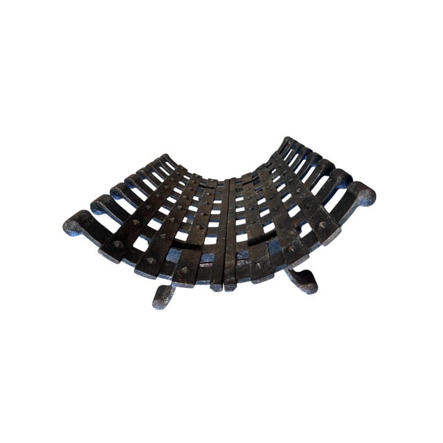 Vintage Iron Fire Grate, Heavy Duty For Sale - Image 9 of 12