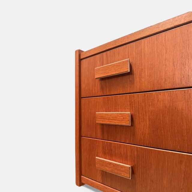Wood Vintage Teak Chest of Drawers, 1960s For Sale - Image 7 of 9