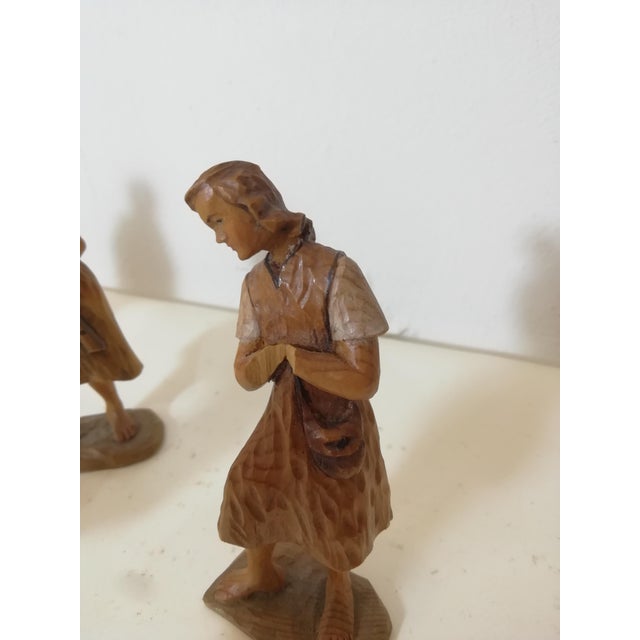 Wooden Nativity Scene by Karl Kuolt for Anri Val Gardena, Italy, 1950s, Set of 17, Set of 17 For Sale - Image 17 of 18