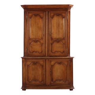 19th Century Two-Piece French Oak Cabinet, C. 1860 For Sale