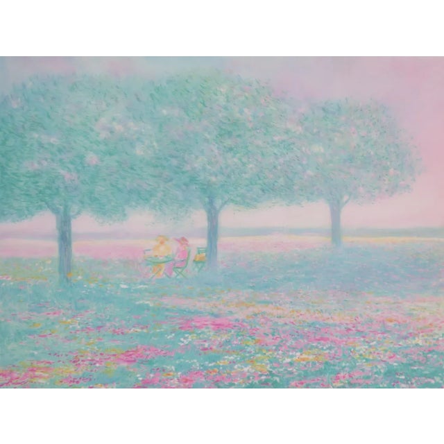 Claude Manoukian, Under the Apple Trees, Lithograph For Sale - Image 3 of 3