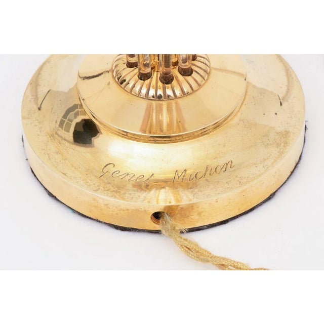 French Modernist Art Deco Table Lamp by Genet Et Michon, 1930s For Sale - Image 10 of 11