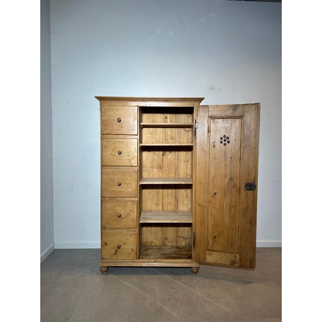 Antique Cabinet in Pine For Sale - Image 4 of 6