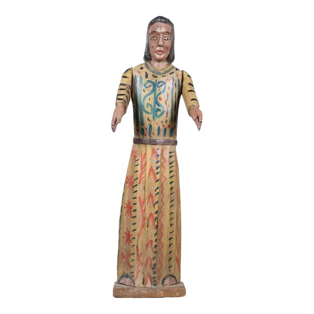 Mid 20th C. Carved Wooden Santo C.1950 For Sale