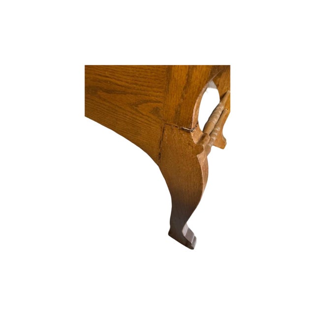 Antique c.1900's Oak Savanarola Chair With Carved North Wind Face For Sale - Image 11 of 11