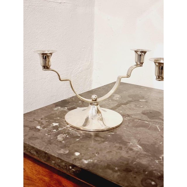 Danish Candleholders by Dana DFA, 1890s, Set of 2 For Sale - Image 6 of 8
