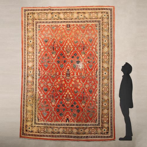 Herat wool rug, fine knot and hand-made. This piece is attributed to the mentioned designer/maker. It has no attribution...