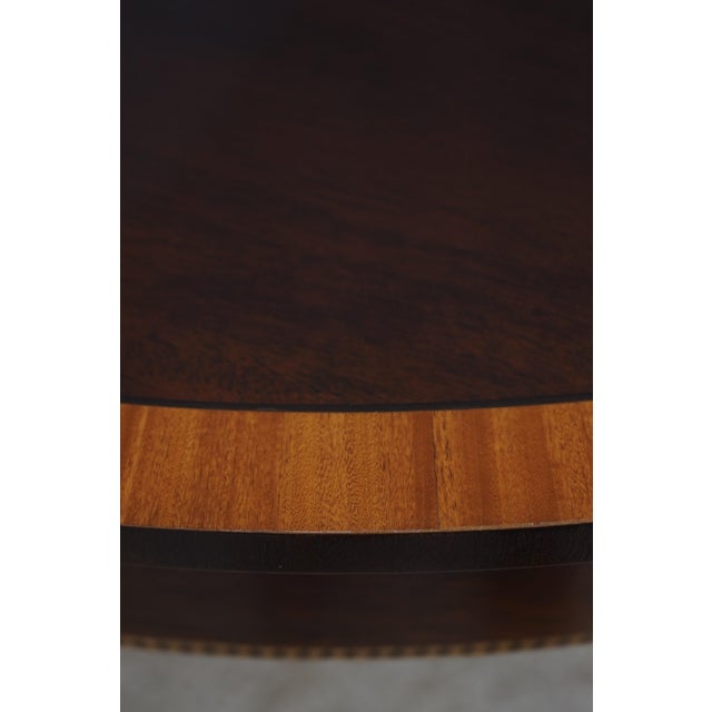 Stickley Stickley Mahogany Federal Style Inlaid Dining Table For Sale - Image 4 of 18