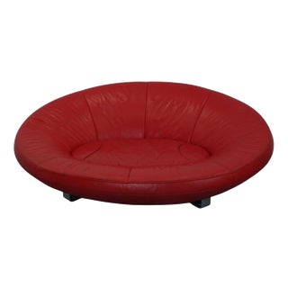 DS-152 Lounge Sofa in Classic Red Leather from de Sede For Sale