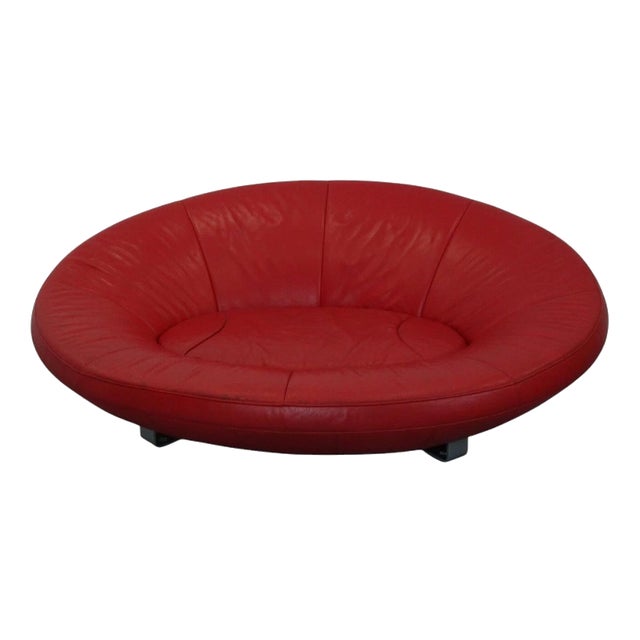 DS-152 Lounge Sofa in Classic Red Leather from de Sede For Sale