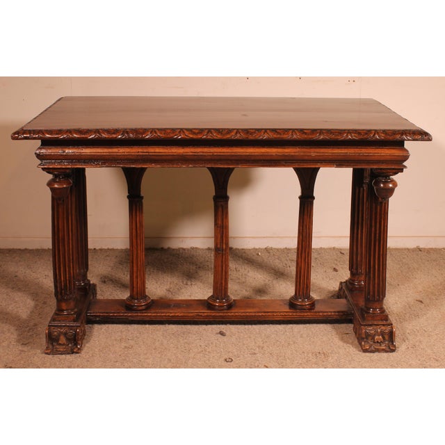 Antique Renaissance Walnut Table, 1700s For Sale - Image 6 of 15