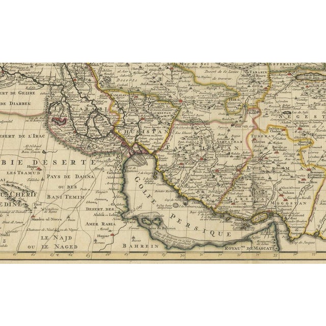 Mid 18th Century Antique Map of the Persian Empire, 1742 For Sale - Image 5 of 12