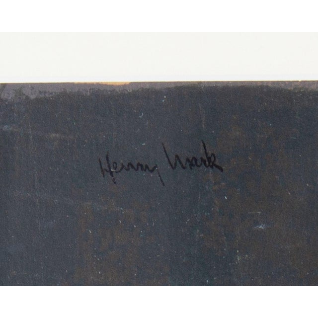 Mid 20th Century Serigraph of a Woman Playing a Guitar by Henry Mark For Sale - Image 5 of 7