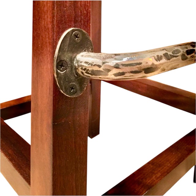 Early 21st Century Martin Pierce English Hedgerow Swivel Bar Counter Stools- A Set of 4 For Sale - Image 5 of 7