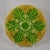 Yellow French Majolica Art Nouveau Seaweed, Shell & Paisley Pattern Oyster Plate, 1890-1900 For Sale - Image 8 of 8