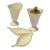 1960s Set of 4 Lenox Cream Ceramic Lighter Cigarette Holder Two Ashtrays Gold Trim For Sale