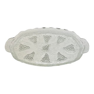 1950s Anchor Hocking Grapevine Snack Tray For Sale