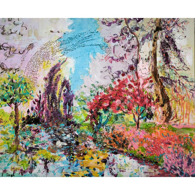 Early 21st Century Linda Clerget, Sensory Refuge, Acrylic For Sale - Image 5 of 5