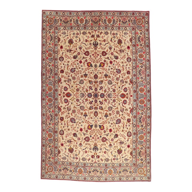 Late 19th Century Persian Kashan Rug, 10'03 X 16'02 For Sale