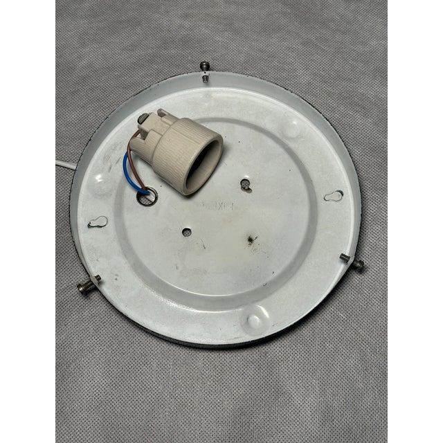 Vintage Pressed Glass Ceiling Light, Europe, 1970s For Sale - Image 10 of 12