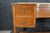 Late 19th Century Antique American Sheraton Inlaid Mahogany Marble Top Writing Desk Library Table For Sale - Image 5 of 14