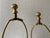 1980s Vintage Chinoiserie Porcelain Table Lamps With Hand-Painted Floral Motifs and Wooden Bases - Pair For Sale - Image 5 of 12