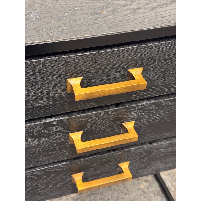 Contemporary Three Drawer Nightstand For Sale - Image 11 of 12