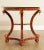 2000 - 2009 French Empire Style Round Travertine Top Mahogany Center Table For Sale - Image 5 of 13