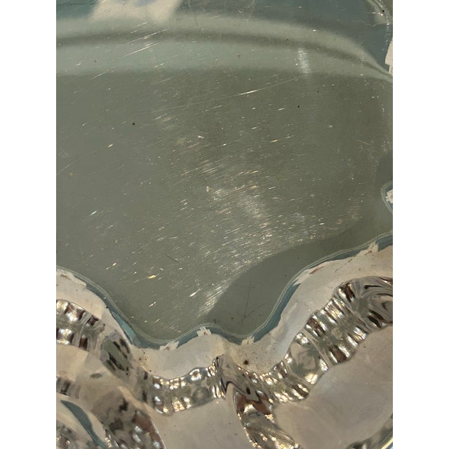 Vintage 10” Footed Silver Plate Art Nouveau Bonbon Bowl For Sale In New Orleans - Image 6 of 7