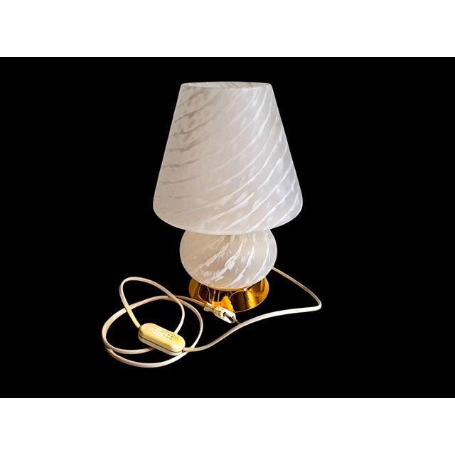 Gold Mushroom Lamp in Murano Glass, 1970s For Sale - Image 8 of 11