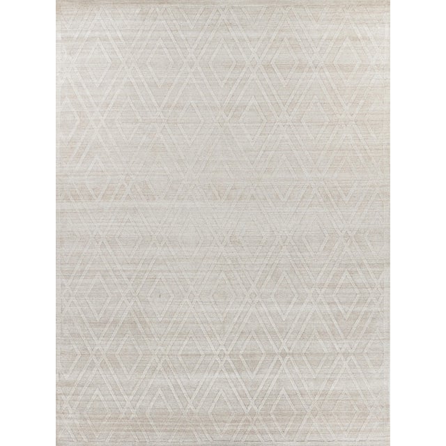 Exquisite Rugs Basildon Handmade Bamboo Silk & Cotton Beige Rug-8'X10' For Sale