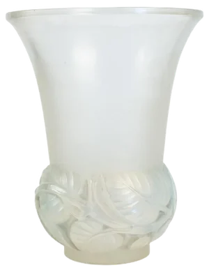 Opalescent Lilas Vase by Rene Lalique