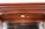 Thomasville Georgian Carved Cherry Wood Lighted Breakfront Bookcase or Display Cabinet For Sale - Image 10 of 13