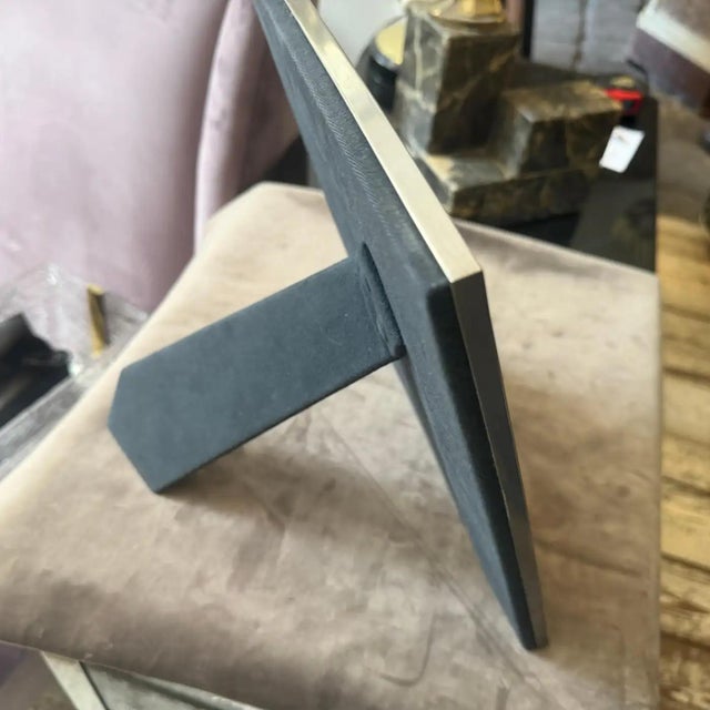 Metal 1970s Mid-Century Modern High Quality Italian Picture Frame For Sale - Image 7 of 13