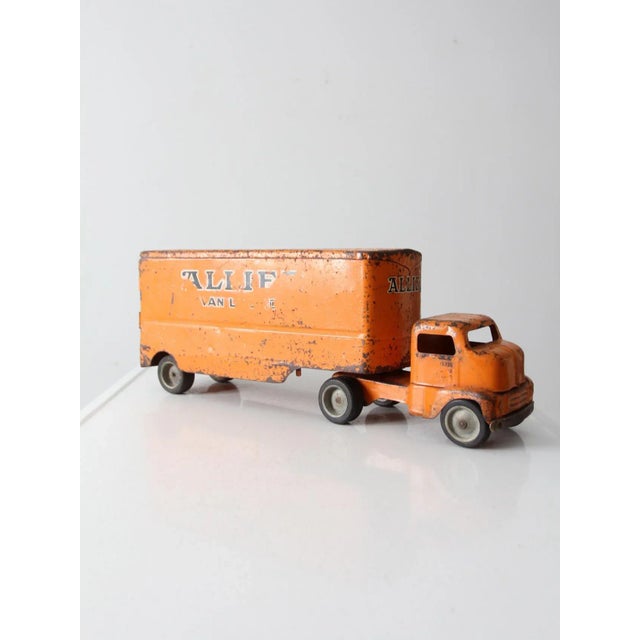 Rustic Vintage 1950's Toy Truck Allied Van Lines For Sale - Image 3 of 9