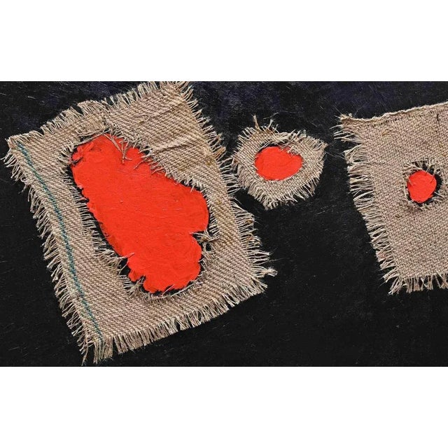 Hommage to Burri is an original artwork realized by Giorgio Lo Fermo (b. 1947) in 2022. Original Oil Painting on Canvas...