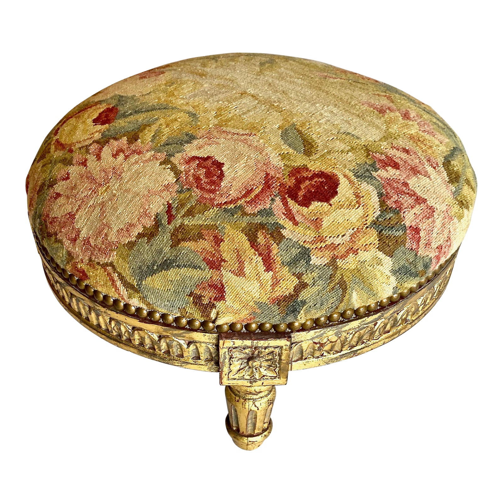 Footstool With Antique Tapestry Chairish