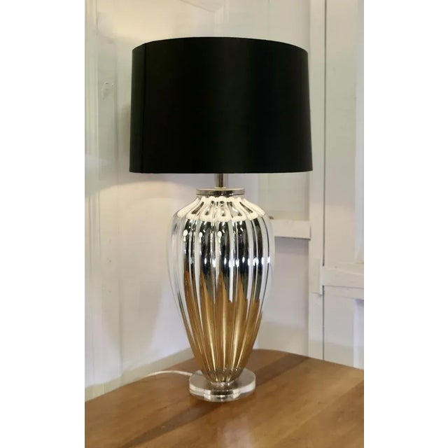 1960s Silvered Glass Table Lamps, 1960s, Set of 2 For Sale - Image 5 of 10